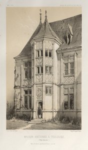 Pl. 43, Maison Ancienne à Toulouse Haute-Garonne, 1860 - Victor Petit