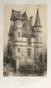 Pl. 63, Ancien Manoir De La Fosse Saône et Loire, 1860 - Victor Petit