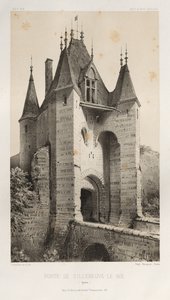 ...Pl. 95, Porte de Villeneuve-Le-Roi Yonne, 1860 - Victor Petit