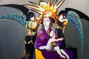 Mère et enfant couronnés