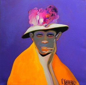 Un homme réfléchi et un chapeau élégant