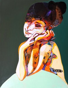 Portrait abstrait plein de vie