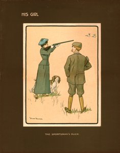 Sa fille, le canard du chasseur - Victor Venner