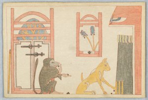 Le Singe et le Chat, Illustration des Fables d