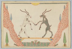 Les deux chèvres, Illustration pour les Fables d
