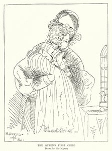 Premier enfant de la reine Victoria, dessiné par Sa Majesté - Victoria Queen