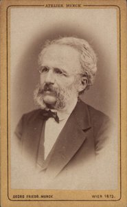 Portrait du compositeur August Wilhelm Ambros 1816-1876, 1773 - Vienna . Photo studio Georg Friedrich