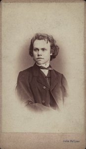 Portrait du compositeur Anton Rubinstein 1829-1894 - Vienna . Photo studio Julie Haftner