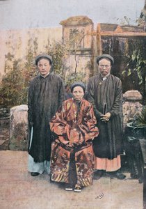 Famille de citoyens éminents à Faifo, fin du XIXe siècle
