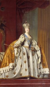Catherine II de Russie en robe de couronnement
