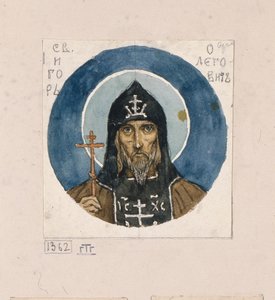 Saint Prince Igor de Tchernigov Étude pour fresques dans la cathédrale Saint-Vladimir de Kiev, 1884-1889 - Viktor Mikhaylovich Vasnetsov