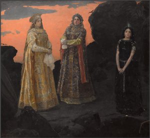 Trois reines du royaume souterrain, 1879 - Viktor Mikhaylovich Vasnetsov