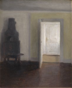 Intérieur. Un Vieux Poêle - Vilhelm Hammershøi