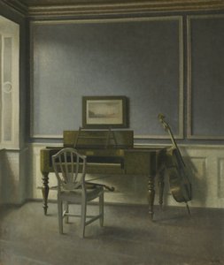 Intérieur. The Music Room, Strandgade 30 - Vilhelm Hammershøi