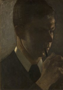 Portrait de Svend Hammershøi, le frère de l