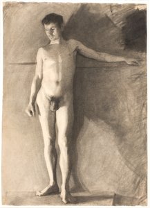 Modèle masculin debout - Vilhelm Hammershøi