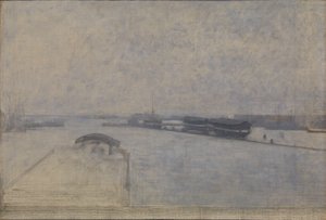Le port de Copenhague vu de Kvæsthusgade - Vilhelm Hammershøi