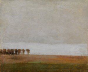 Vue de Jægersborg Allé. Gentofte, au nord de Copenhague - Vilhelm Hammershøi