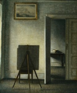 Un intérieur avec le chevalet de l