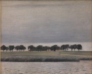 Étude préliminaire pour "Pluie de soleil. Lac de Gentofte"