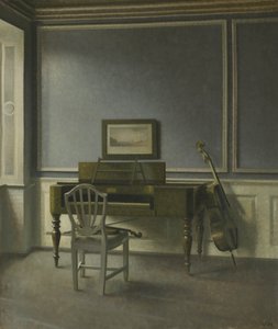 Intérieur. The Music Room, Strandgade 30 - Vilhelm Hammershøi