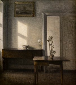 Intérieur avec un pot de fleurs, Bredgade 25 - Vilhelm Hammershoi