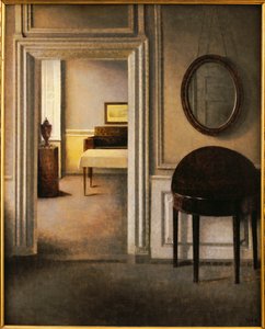La Salle de musique, 30 Strandgade, vers 1907 - Vilhelm Hammershoi