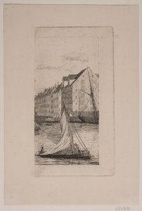 Udenfor Nyhavn Kanal - Vilhelm Kyhn