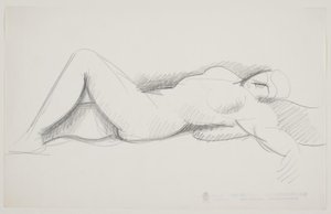 Modèle féminin allongé - Vilhelm Lundstrøm