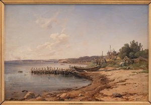 Une plage près du son