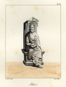 Statue de Lothaire I, empereur carolingien, roi d