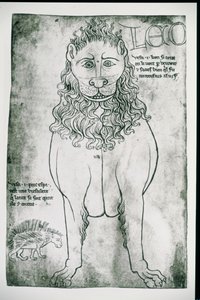 Lion et Porc-épic (fac-similé) - Villard de Honnecourt