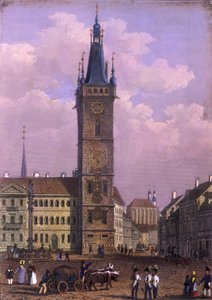 Nouvel hôtel de ville, Prague, 1847 - Vincenc Morstadt