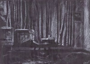 Rideaux à la lumière des bougies - Vincent Alexander Booth