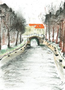 Hollande, vue sur le canal