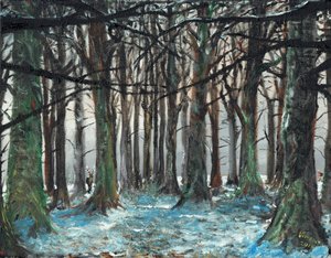 Cerf et coureur à Lyme Park - Vincent Alexander Booth