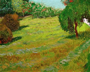 Jardin avec saule pleureur