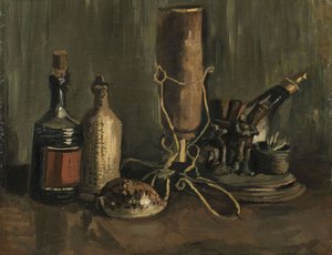 Nature morte avec bouteilles et coquillage, 1884 - Vincent van Gogh