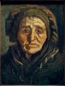 Paysanne : Vieille femme avec coiffe sombre - Vincent van Gogh