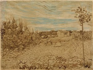 Ferme dans un champ - Vincent van Gogh
