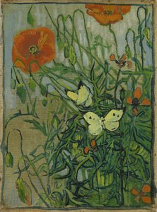 Papillons et coquelicots - Vincent van Gogh