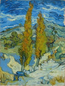 Les peupliers à Saint-Rémy. 1889