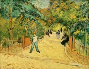 Entrée du parc à Arles avec promeneurs - Vincent van Gogh