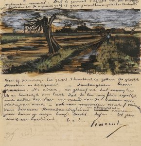 Saule têtard, Lettre à Theo van Gogh - Vincent van Gogh