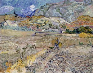 Paysage à Saint-Rémy (Le Champ Labouré) - Vincent van Gogh