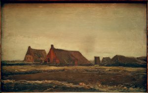 Cabanes de tourbe - Vincent van Gogh