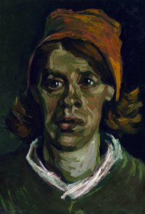 Portrait de paysanne au bonnet rouge - Vincent van Gogh