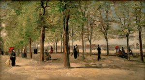 Promenade au Jardin du Luxembourg - Vincent van Gogh