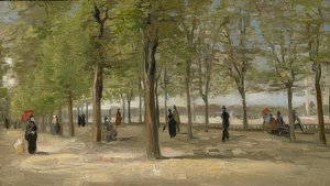 Promenade au Jardin du Luxembourg - Vincent van Gogh