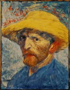 Autoportrait avec chapeau de paille jaune - Vincent van Gogh